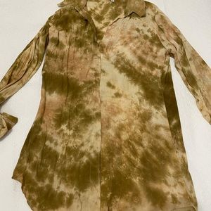 Tie dye beach coverup